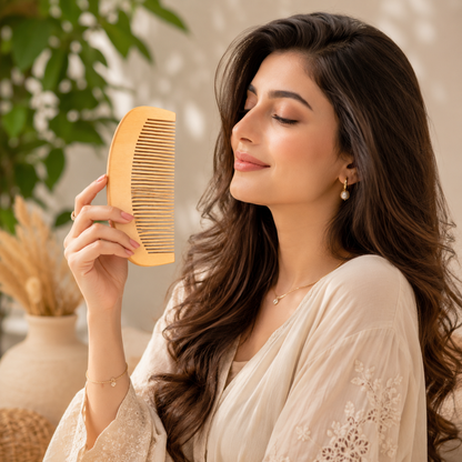 Natural Wooden Comb – Organic Hair Care