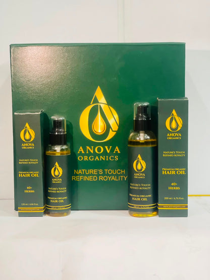 Anova Organics Premium Gift Box - 120ml and 200ml Hair Oil Variants
